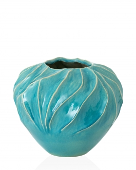 Керамічна ваза "Балі №1" глазур-рельєф
