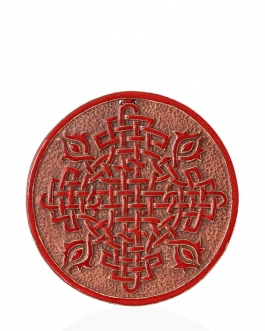 Декоративна тарілка-диск "Обережний Хрест" d19 глазур