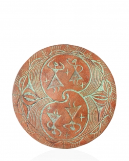 Декоративна тарілка "Танок Богинь" d30 ангоб