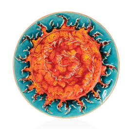 Декоративна тарілка "Спіраль" d30 глазур