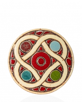 Декоративна тарілка-диск "П'ятий елемент"                     глазур