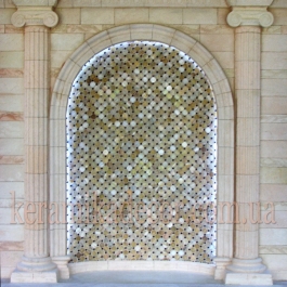 Керамічна напів колона з іонічною фронтальною капітелью D=220