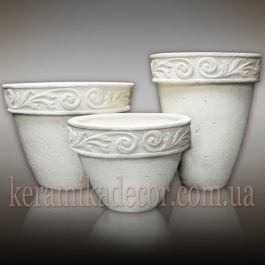 Керамические горшки белые купить