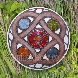 Декоративна тарілка-диск "П'ятий елемент" tdg-35