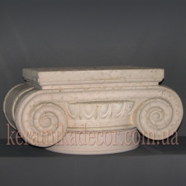 Керамічна колона D=380мм.  Капітель іонічна фронтальна k-23
