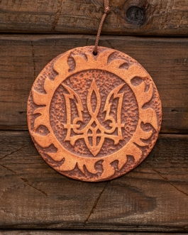 Плакетка Тризуб d12 ангоб