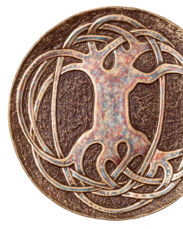 Декоративна тарілка "Дерево Всемир'я" d30 глазур