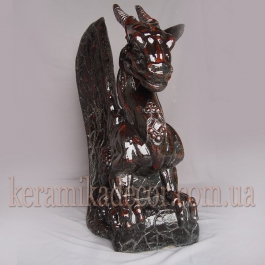 Керамическая статуя "Дракон" для фасада и ландшафтного дизайна купить