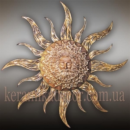 Керамічне панно "Cварог з променями" psz-1