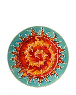 Декоративна тарілка "Спіраль" d30 глазур