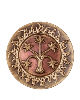 Декоративна тарілка "Богиня Жива" d30 золото